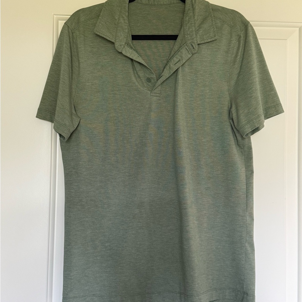 lululemon athletica Men's Short Sleeve Polo in Sage Green Heather
